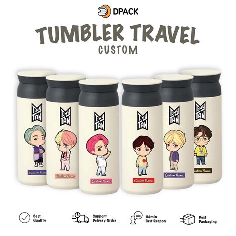 Jual Tumbler Travel Termos Japan Custom Termos Nama Logo Grafir