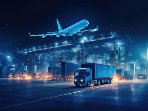 Logistique D Entreprise Et Concepts De Transport Conteneurs Camions