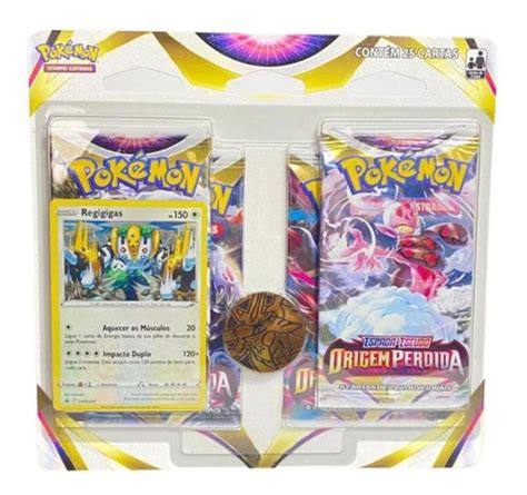 Blister Qu Druplo Pok Mon Origem Perdida Regigigas Tcg Copag Mercadolivre