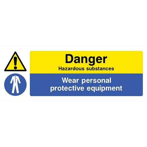 Hazardous Substances Wear Ppe Sign Ppe Signs