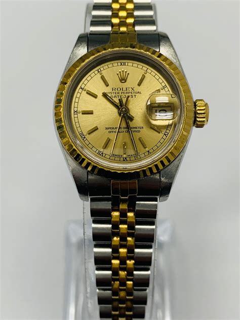 Rolex Lady Datejust 26mm Champagne Dial Two Tone Jubilee Bracelet 691 Grailzee