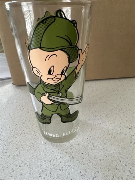 ELMER FUDD PEPSI Looney Tunes Warner Bros 1973 Collector Series Glass