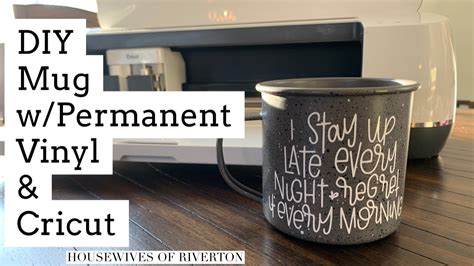 DIY Mug W Permanent Vinyl And Cricut YouTube