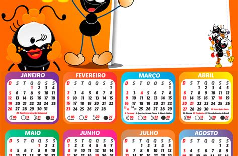 Calendário 2025 Smilinguido Luz e Vida PNG Imagem Legal