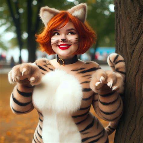 Cute Chubby Ginger Tabby Cat Catgirl By Mysticnitekatt On Deviantart