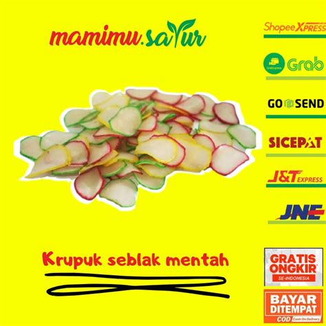 Jual Kerupuk Mentah Seblak Gr Krupuk Seblak Mentah Krupuk Seblak