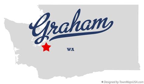 Map of Graham, WA, Washington