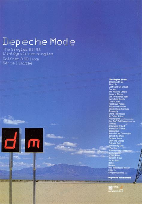 Depeche Mode The Singles 8198 2001