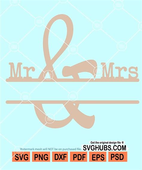 Wedding split monogram svg, wedding t-shirt svg, Mr and Mrs Split ...