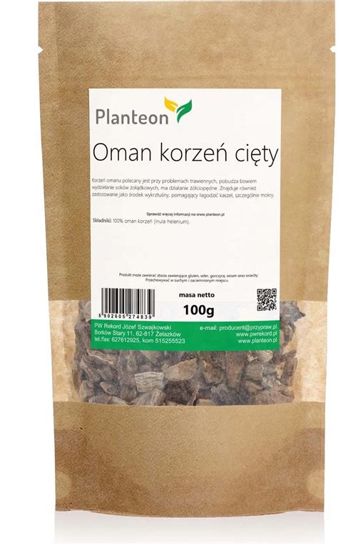 Planteon Oman Korzeń Cięty 100g Opinie i ceny na Ceneo pl