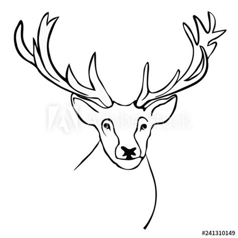 Elk Head Drawing at PaintingValley.com | Explore collection of Elk Head ...