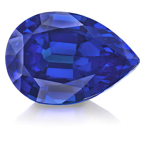 Pear Cut Lab Grown Blue Sapphire Loose Stone Pear Blue Sapphire Loose