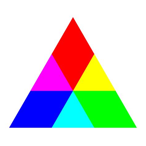 Clipart - triangle rgb mix
