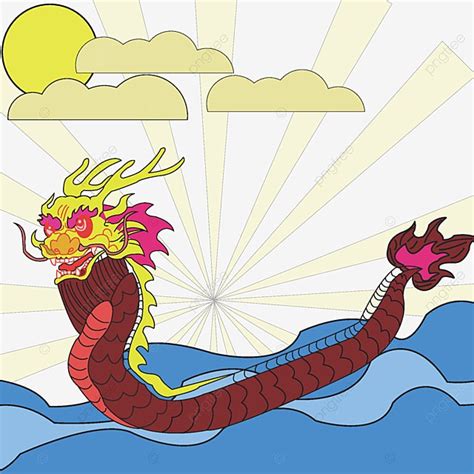 Dragon Boat Festival Clipart Vector Dragon Boat Festival Hand Drawn