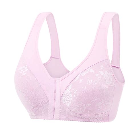 Quinlirra Sport Bras For Women Clearance Women S Plus Size Bra Casual Sexy Lace Front Button