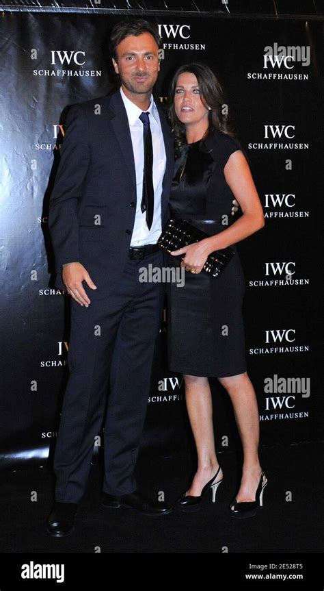 Christophe Dugarry And His Wife Attend The IWC Watch Party At The