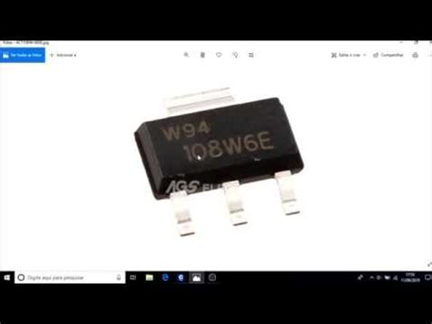 Triac smd 108 w6e componete eletrônico - YouTube