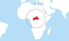 Central Africa Physical Map