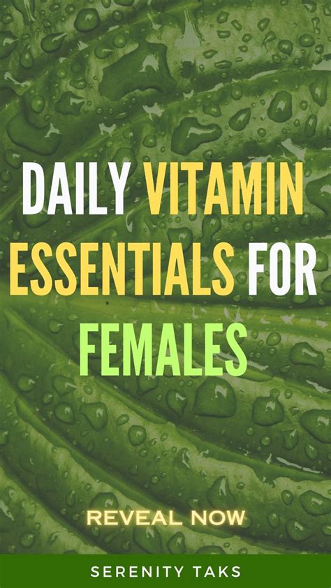 Daily Vitamin Essentials for Women in 2024 | Vitamins for women, Women ...