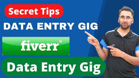 Tips To Create Best Data Entry Gig On Fiverr Data Entry Fiverr Gig Freelancing Online