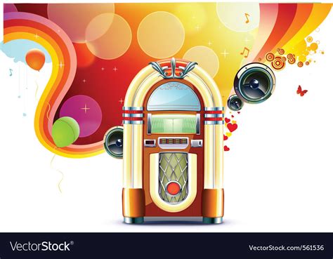 Classic Juke Box Royalty Free Vector Image VectorStock