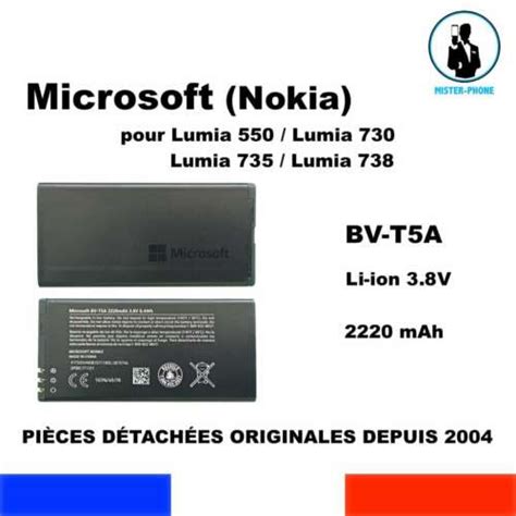 Batterie Origine Microsoft Bv T A Bl T A Mah Wh Nokia Lumia Dual