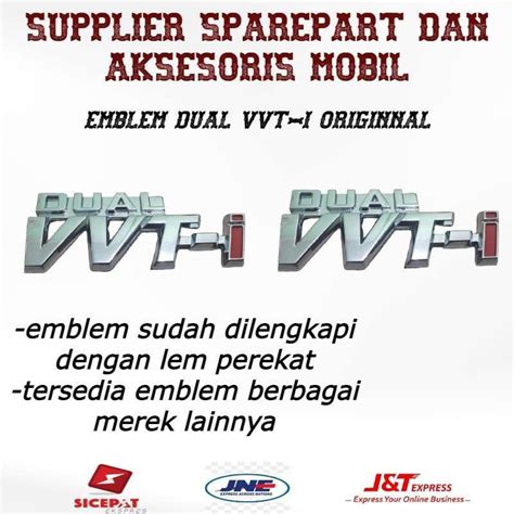 Jual Tulisan Emblem Tulisan Dual Vvt I Original Di Seller Toko