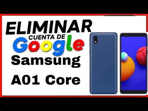 Quitar Cuenta De Google Samsung A01 Core 2024 YouTube