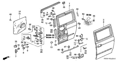 Honda Odyssey Door Parts Diagram