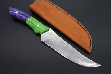 Mr. Asanuma TA-3 Damascus Bowie Knife "JUMA-TWO-TONE Custom Handle"