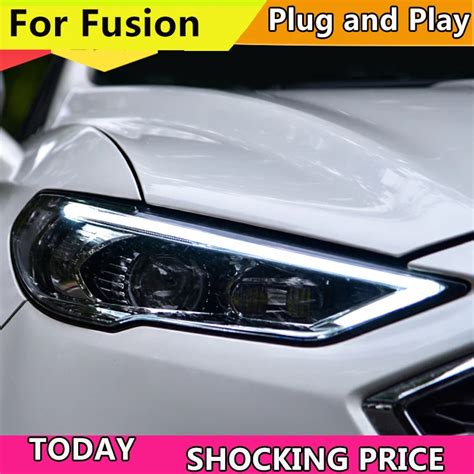 Car Styling Head Lamp For Ford Mondeo 2017 2018 Headlights For Fusion