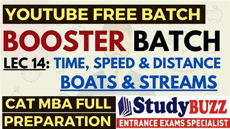 Booster Batch Quants Lecture Tsd Boats Streams Cat Mba Free