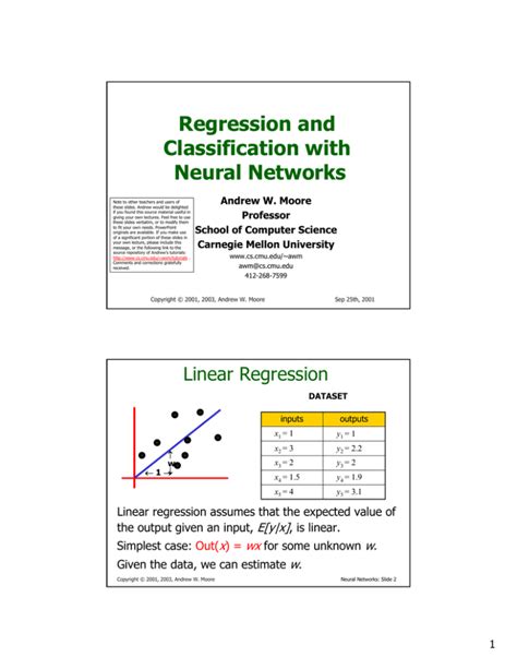 Regression And Classification With Neural Networks