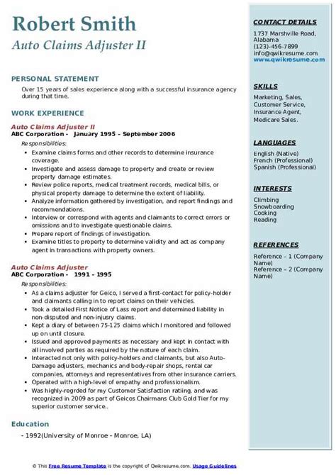 Insurance Claim Processor Job Description Financial Report