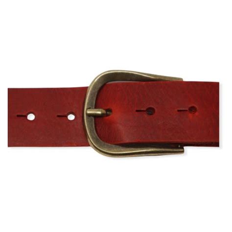 Womens Red Leather Jeans Belt With Brushed Brass Buckle Hip And Waisted Belts And Buckles