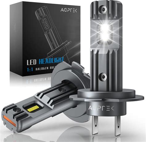 AGPTEK H7 LED Headlight Bulbs 2 Pcs 6000K Cool White Wireless