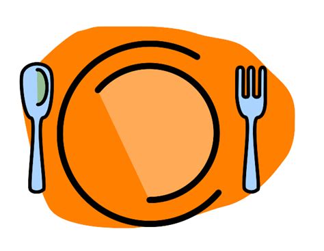 Plate, Fork, Spoon-no Text Clip Art at Clker.com - vector clip art ...