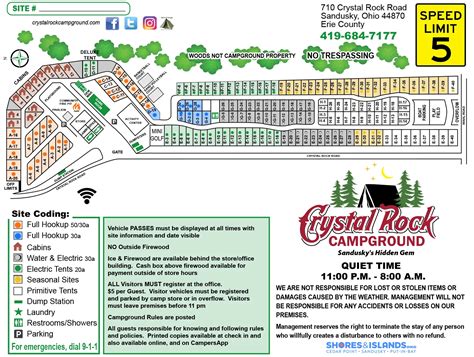 Sitemap - Crystal Rock Campground