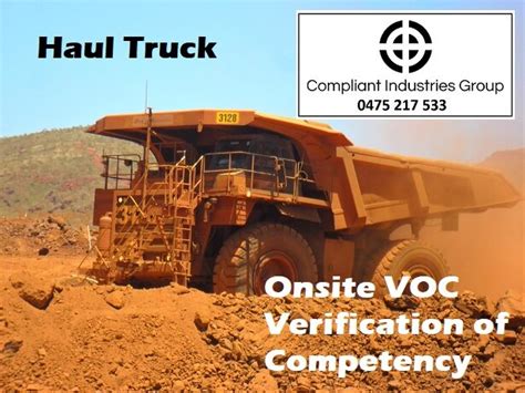 Dump Truck Voc Verification Of Competency Melbourne Victoria