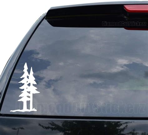 Pine Trees Forest Mountain Decal Sticker Car Truck Motorcycle Etsy