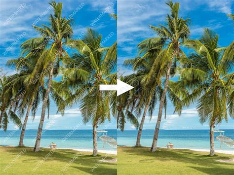 Before And After Example Of Ai Watermark Remover Tool Erasing