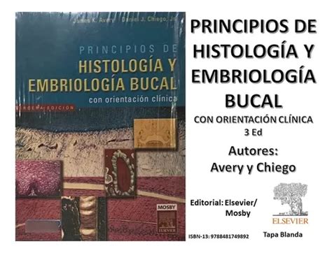 Libro Principios De Histología Y Embriología Bucal Avery MercadoLibre