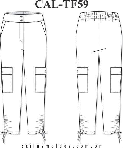 Cal A Cargo Feminina Cal Tf Stilus Moldes