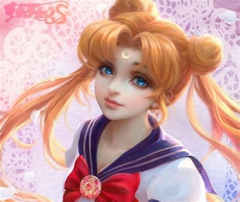 Tsukino usagi bonita rubio cg bonito retrato dulce chica mágica