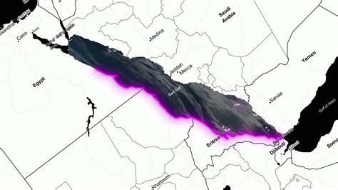 Red Sea Map 32308456 Stock Video at Vecteezy