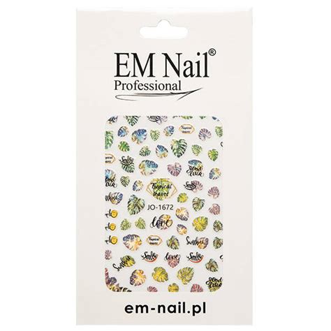 Naklejki Na Paznokcie Nail Art Naklejki EM Nail Professional Nail