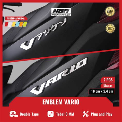 Jual Nsa Emblem Vario Stiker Timbul D Motor Vario Emblem Click Vario