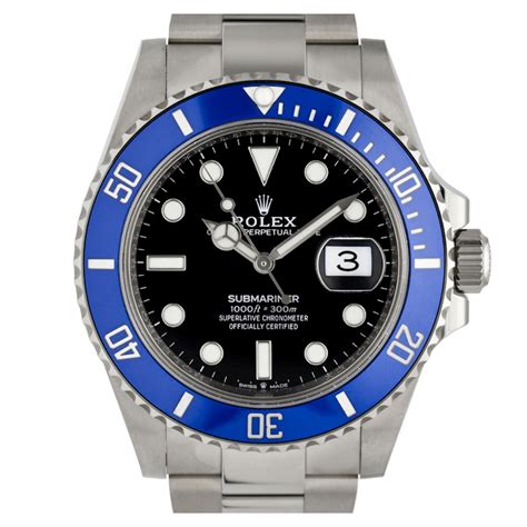 Rolex Submariner White Gold Blue Bezel Black Dial 126619LB For Sale UK