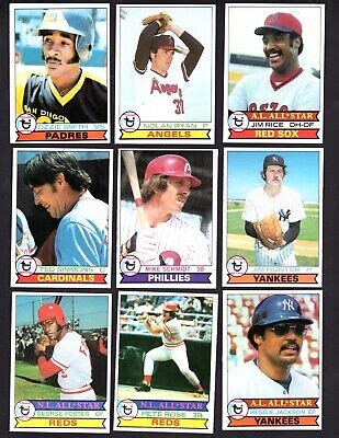 Topps Baseball Complete Set Nrmt Cards Ozzie Smith Rc Ebay