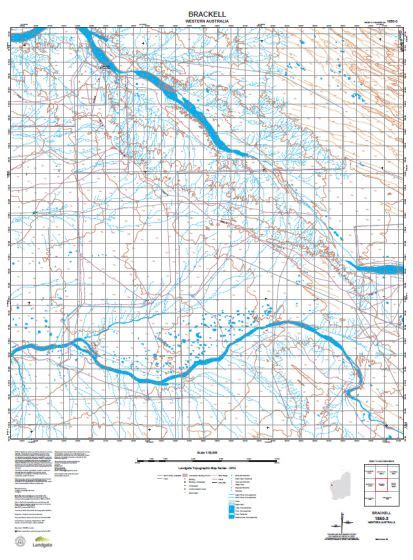 Buy 1850 3 Brackell Topographic Map By Landgate 2015 The Chart And Map Shop